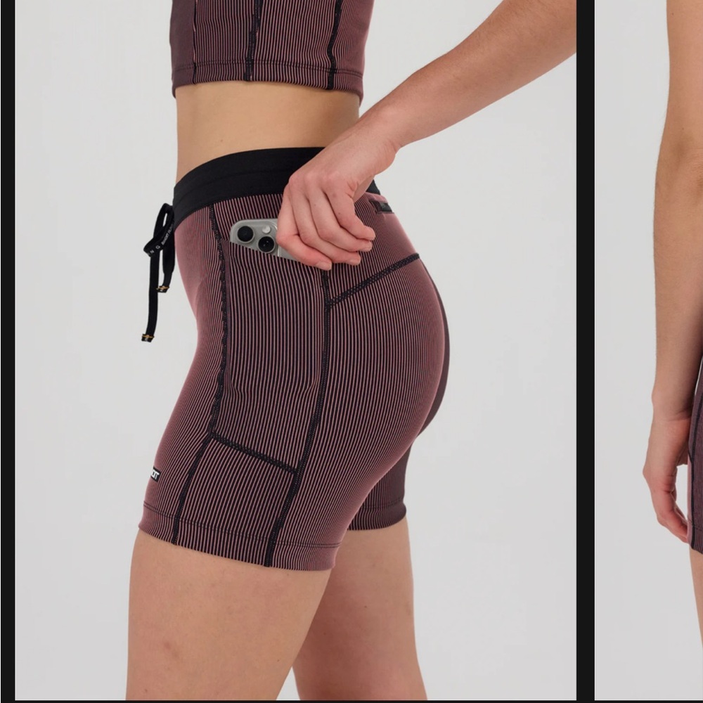 Bandit STRIPED CADENCE™ 5" COMPRESSION - BLACK / MAUVE